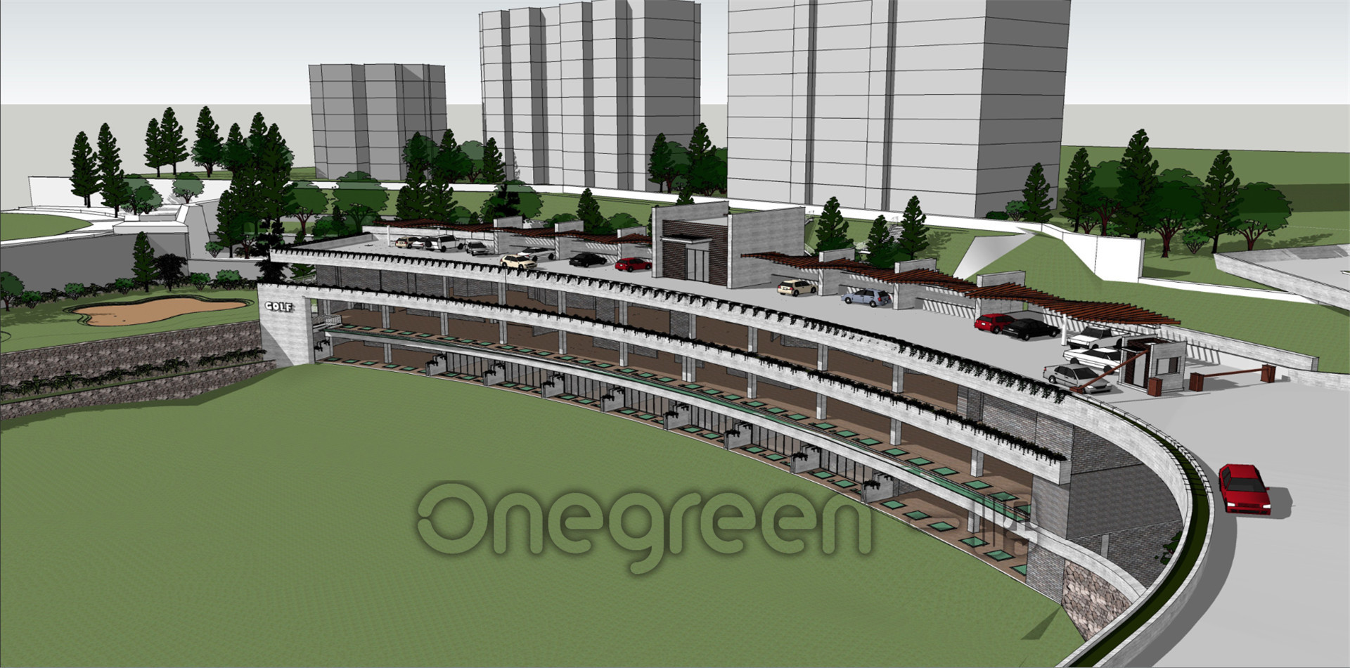 深圳招商地產蛇口高爾夫練習場設計