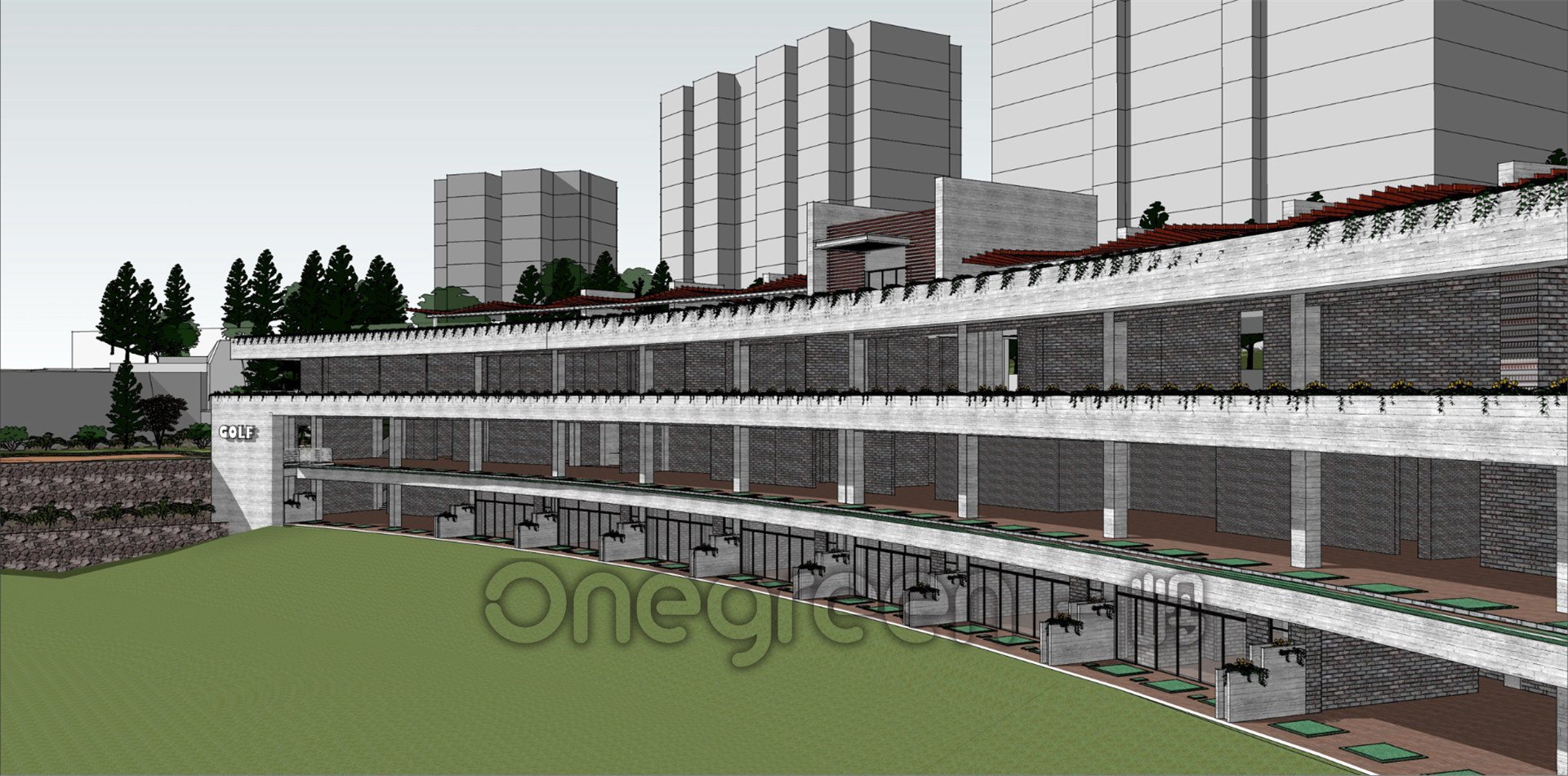 深圳招商地產蛇口高爾夫練習場設計